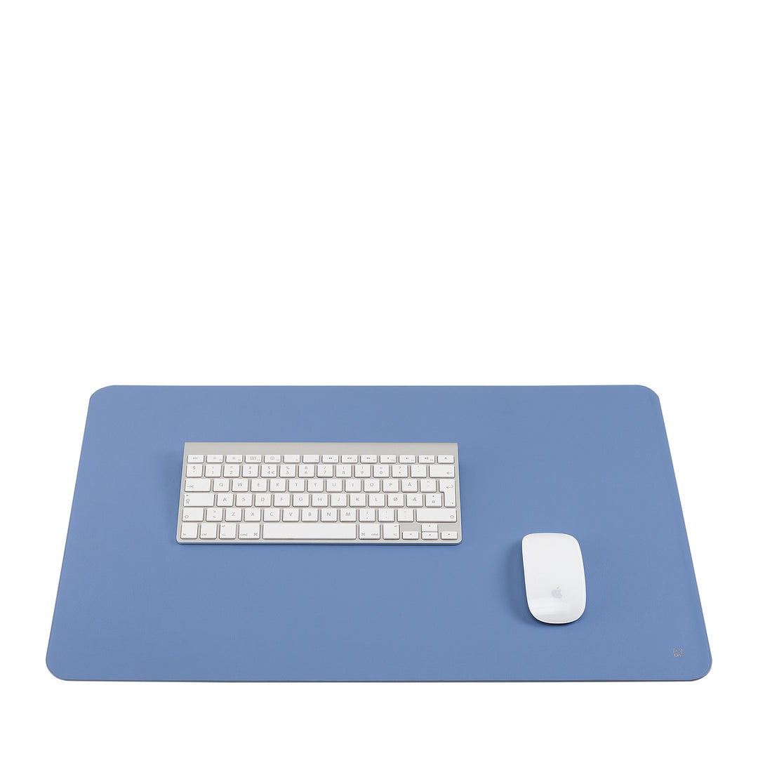 DUDU Sottomano Scrivania Ufficio in Pelle Bicolore CM 61x40, Double-Face Arrotolabile, Antiscivolo Morbido Senza Cuciture