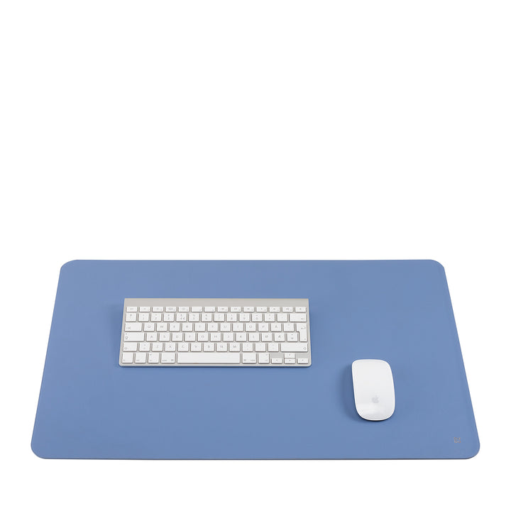 DUDU Sottomano Scrivania Ufficio in Pelle Bicolore CM 61x40, Double-Face Arrotolabile, Antiscivolo Morbido Senza Cuciture