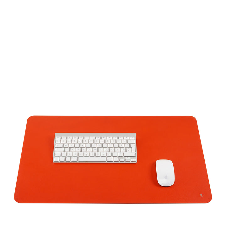 DUDU Sottomano Scrivania Ufficio in Pelle Bicolore CM 61x40, Double-Face Arrotolabile, Antiscivolo Morbido Senza Cuciture