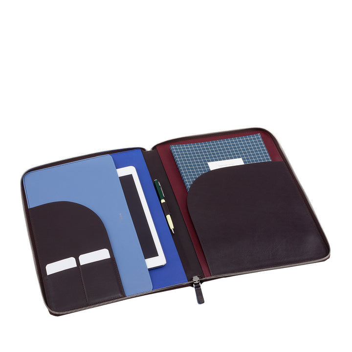 DUDU A4 cuir Document dossier bureau presse-papiers multicolore iPad tablette dossier avec fermeture éclair