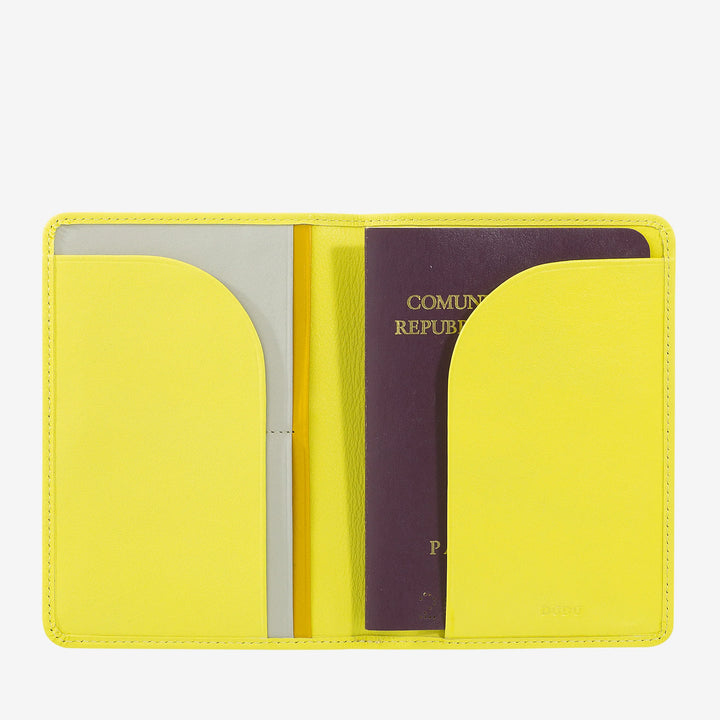 DUDU Custodia Porta Passaporto in Pelle da Viaggio con Protezione RFID e Porta Carte di Credito