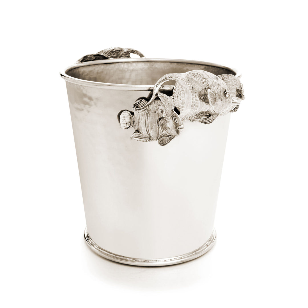 Giovanni Raspini Tropical Fish Champagnerkübel – Champagnerkübel aus Weißbronze – B0084