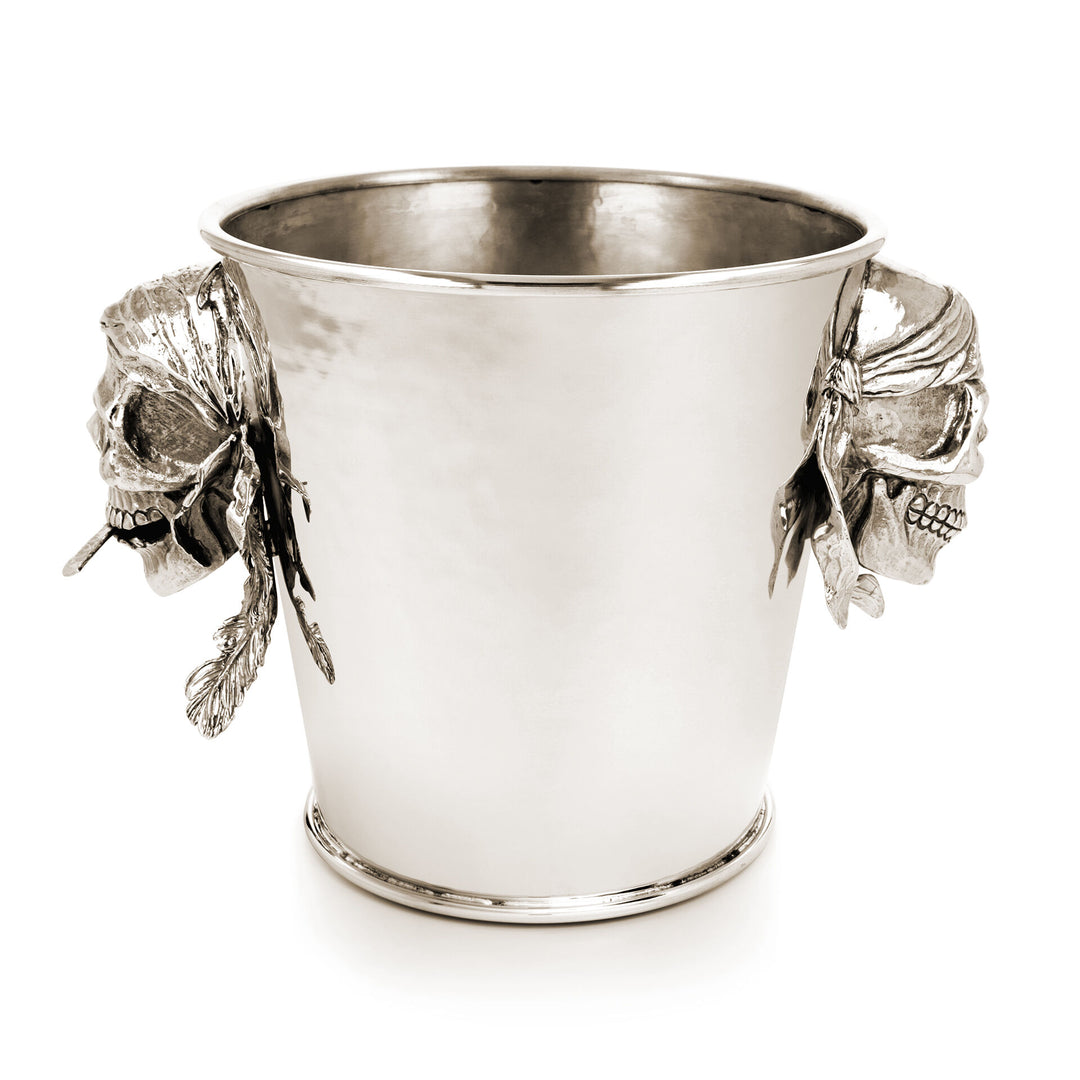 Giovanni Raspini Champagne Jack Bucket – Champagner-Eimer in Weißbronze – B0156