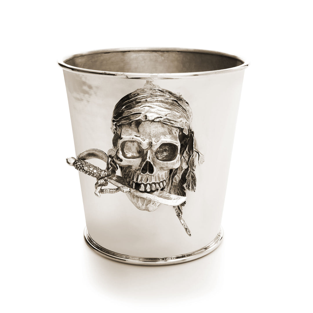 Giovanni Raspini Champagne Jack Bucket – Champagner-Eimer in Weißbronze – B0156