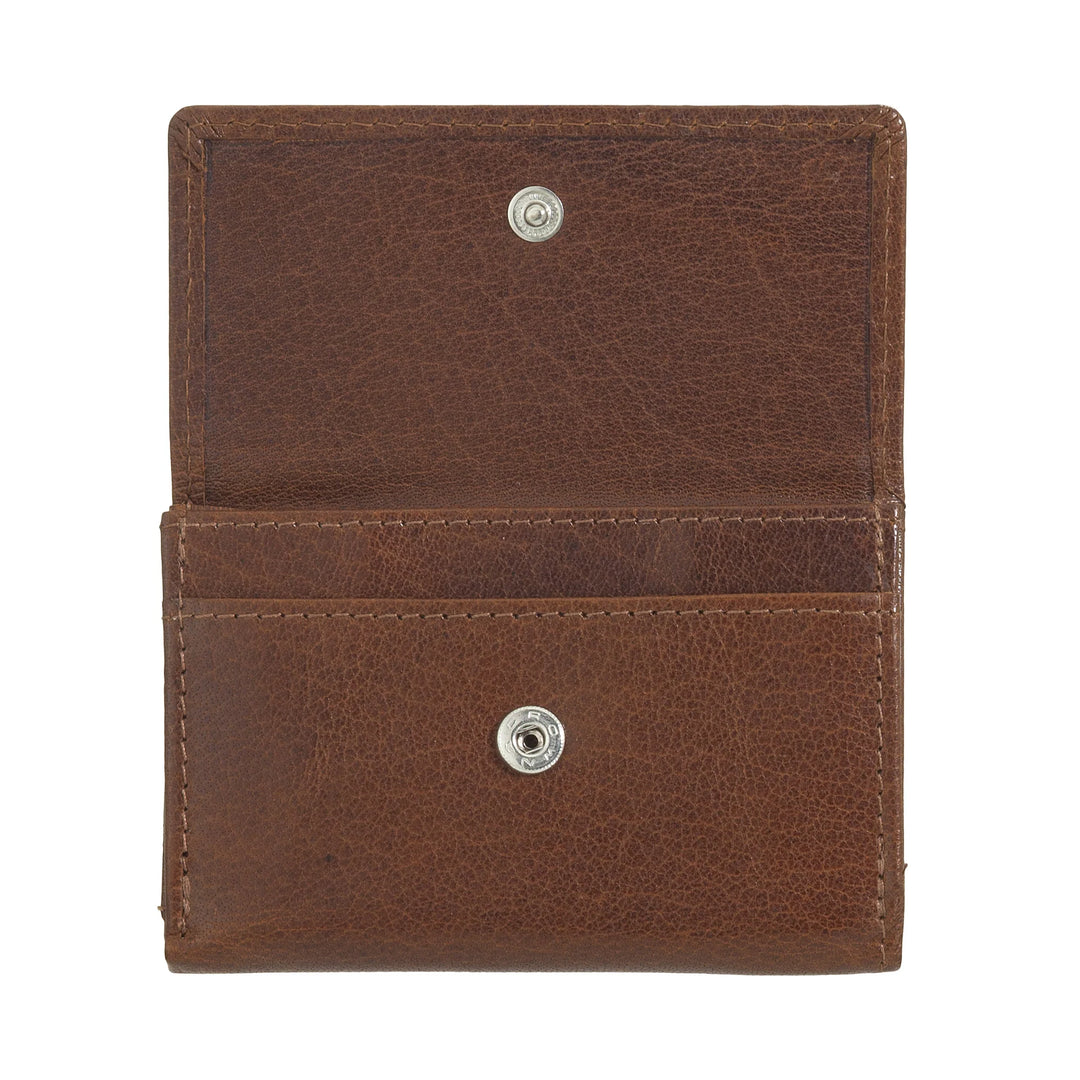 Nuvola Pelle Portafoglio Piccolo da Uomo in Pelle di Bufalo Trifold con Portamonete, Portabanconote e Portamonete