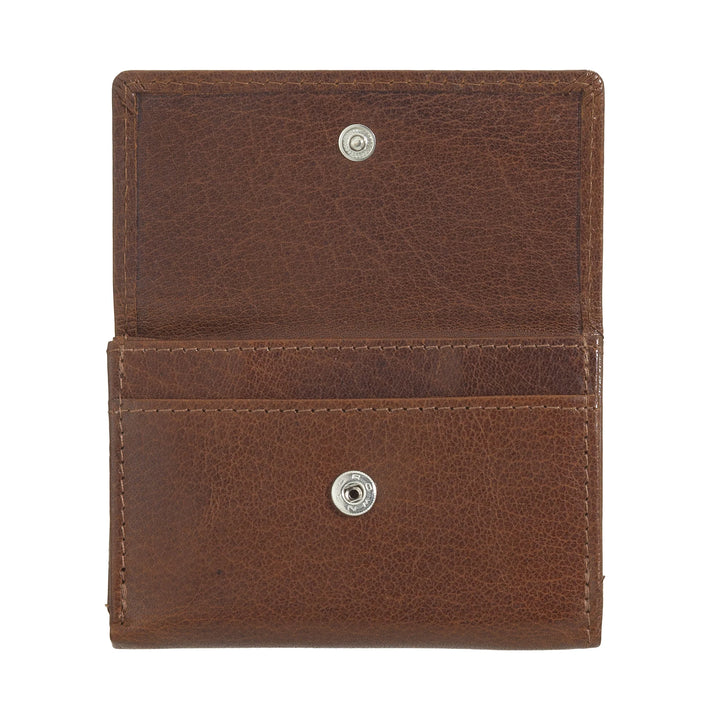 Nuvola Pelle Portafoglio Piccolo da Uomo in Pelle di Bufalo Trifold con Portamonete, Portabanconote e Portamonete