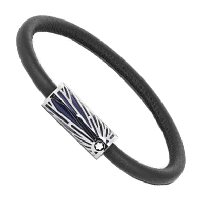 Montblanc bracciale Meisterstück The Origin Collection Blu misura M 13296863