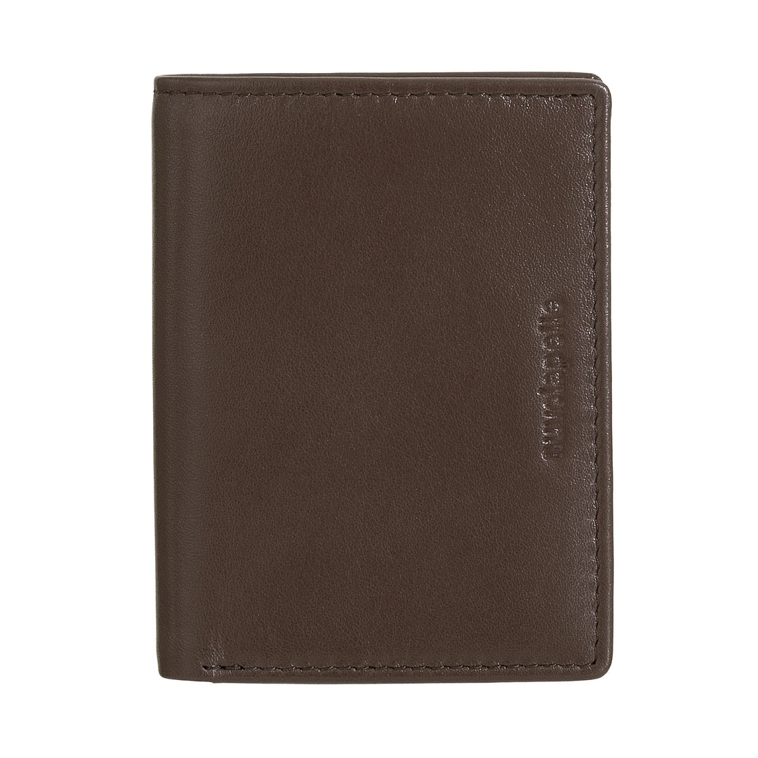 Nuvola Pelle Portafoglio Uomo in Pelle Piccolo, Portacarte Compatto, Porta Banconote, Portafoglio Tascabile Bifold, Design Slim