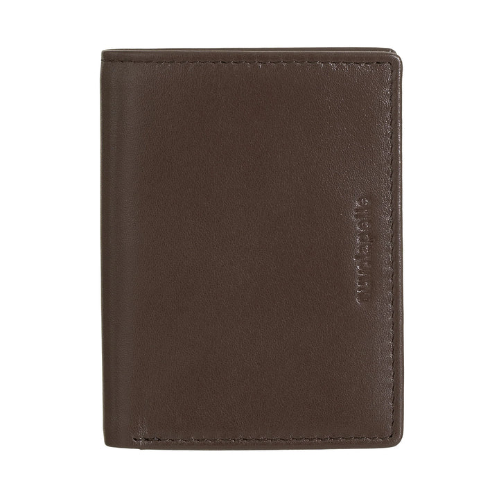 Nuvola Pelle Portafoglio Uomo in Pelle Piccolo, Portacarte Compatto, Porta Banconote, Portafoglio Tascabile Bifold, Design Slim