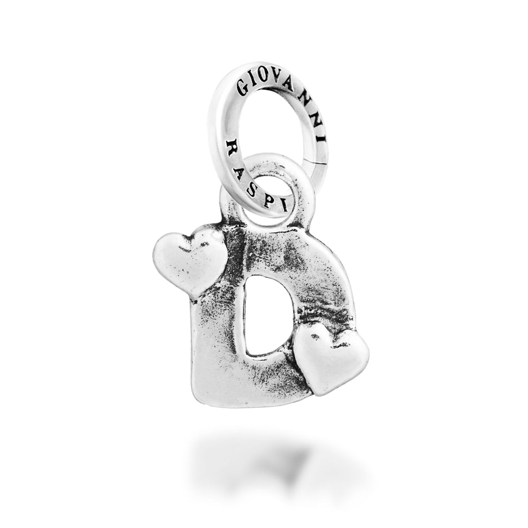 Giovanni Raspini Charm „D“ Little Hearts – Silber Charm – 12780