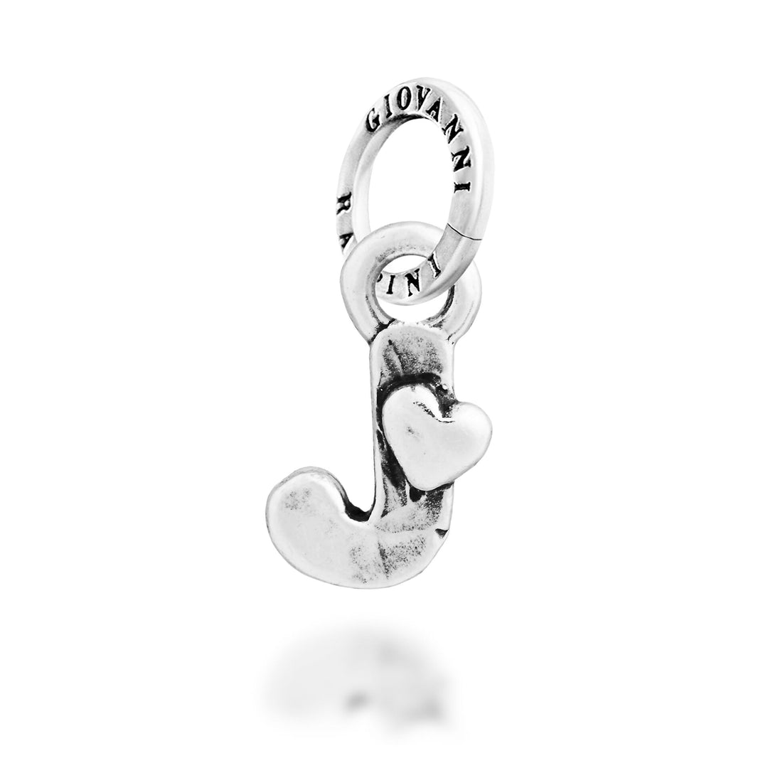 Giovanni Raspini Charm "J" Cuoricino - Charm in Argento - 12786
