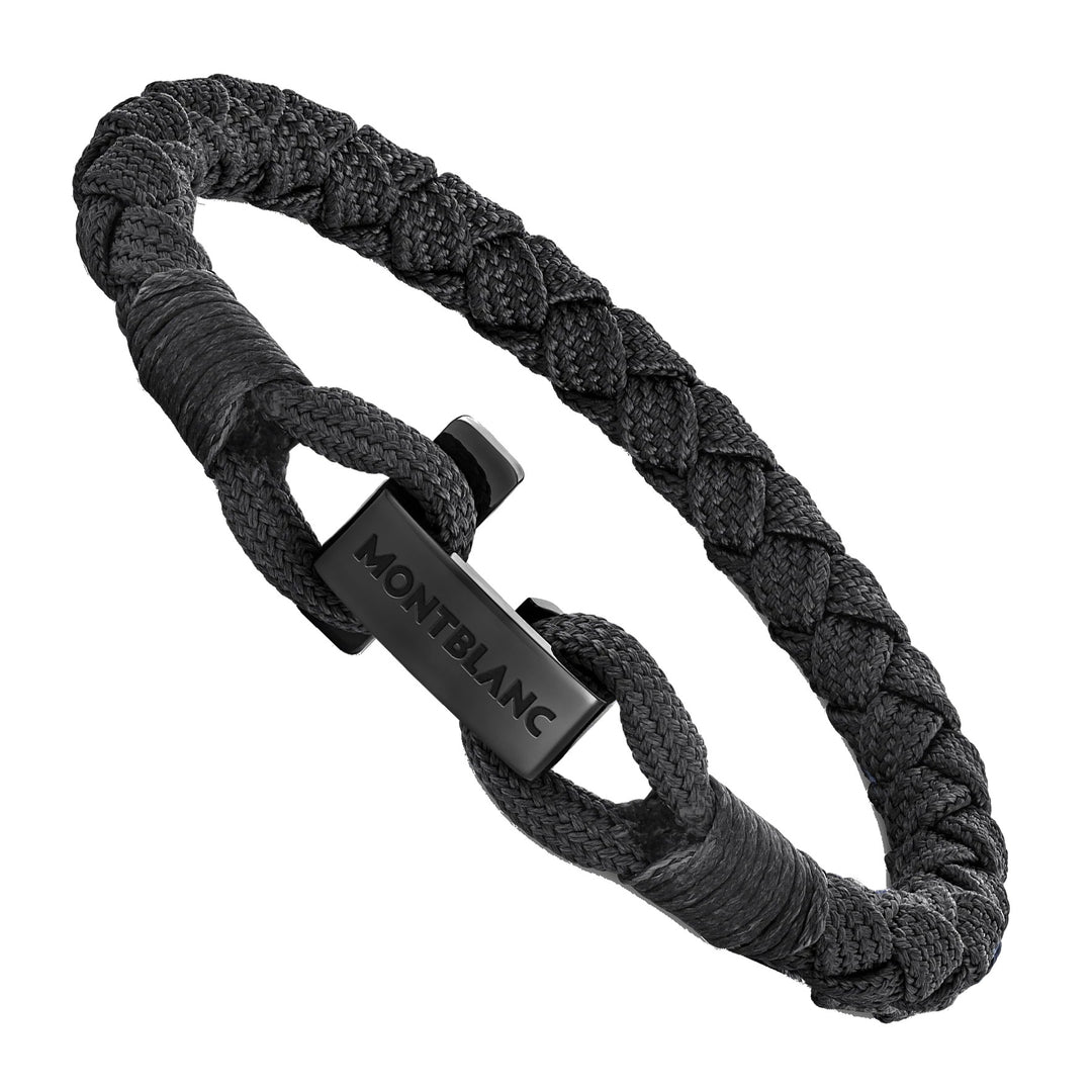 Montblanc bracciale Montblanc con chiusura a T nero misura L 130892 68