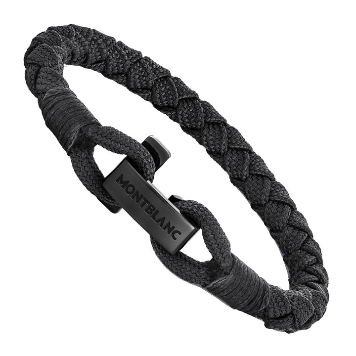 Montblanc bracciale Montblanc con chiusura a T nero misura L 130892 68