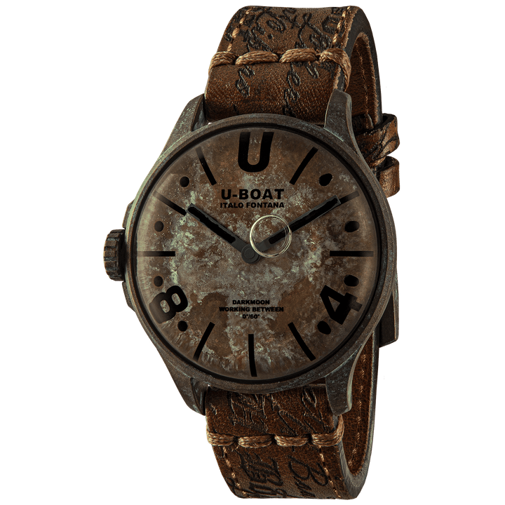 U-BOAT orologio Darkmoon Unico 44mm quarzo acciaio finitura PVD bronzo 9600/A