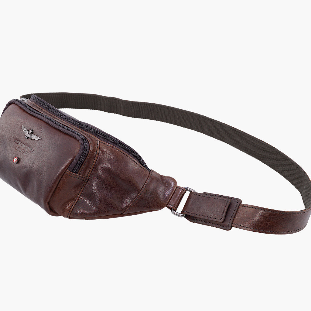 Aeronautica Militare Marsupio in pelle linea Vintage AM351-MO