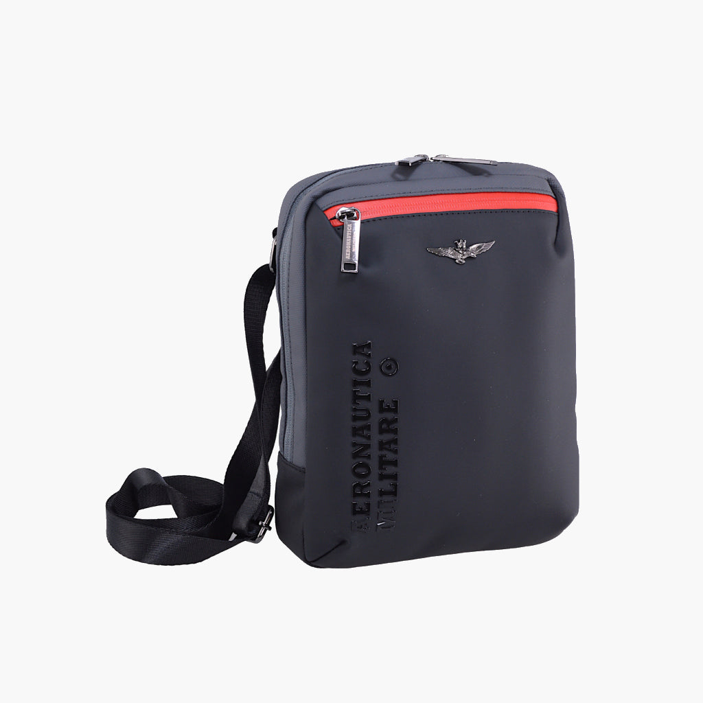 Aeronautica Militare Tracolla porta Tablet linea Helix AM482-NEGR