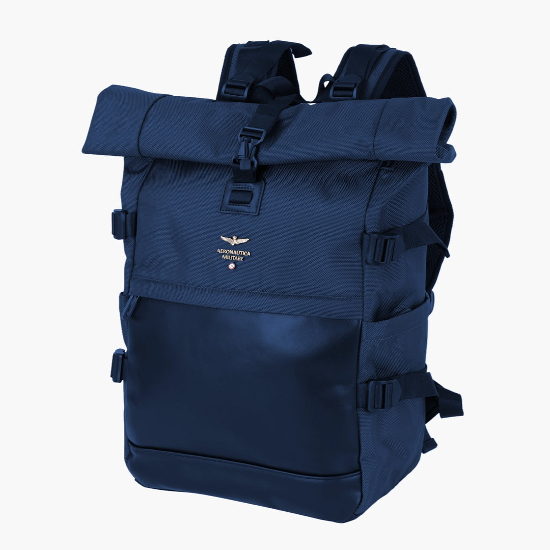 Aeronautica Militare Zaino roll-top linea Typhoon AM592-BL