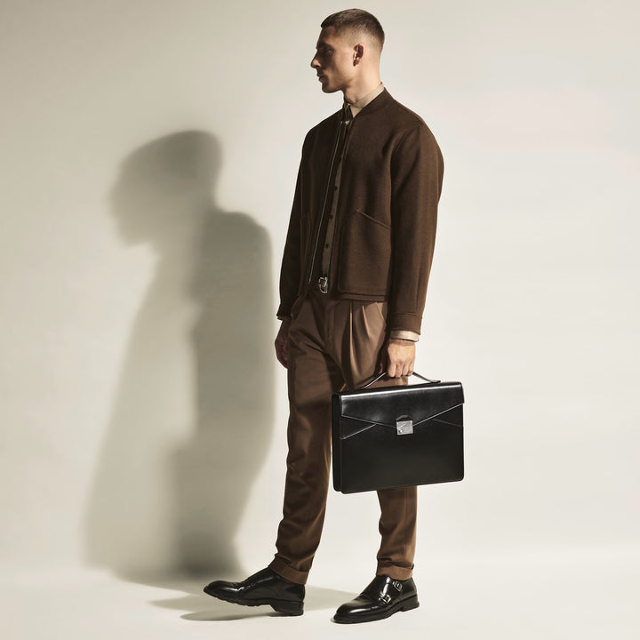 Montblanc cartella piatta Meisterstuck nero 199771