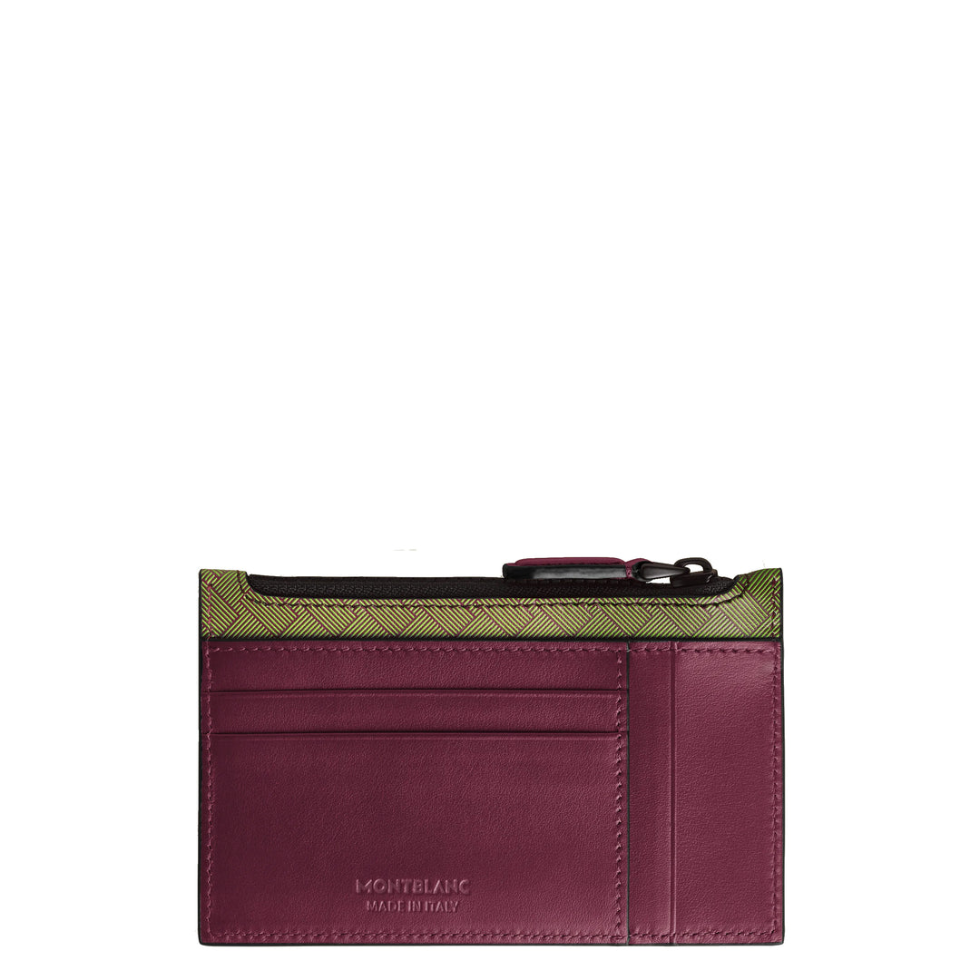 Montblanc porta carte 8 scomparti con cerniera Extreme 3.0 multi lime/cassis 199400