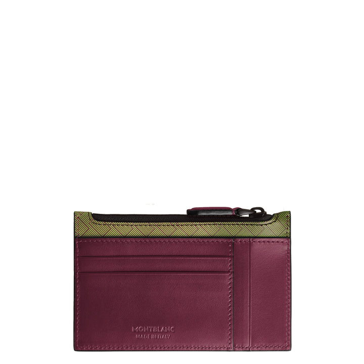 Montblanc porta carte 8 scomparti con cerniera Extreme 3.0 multi lime/cassis 199400