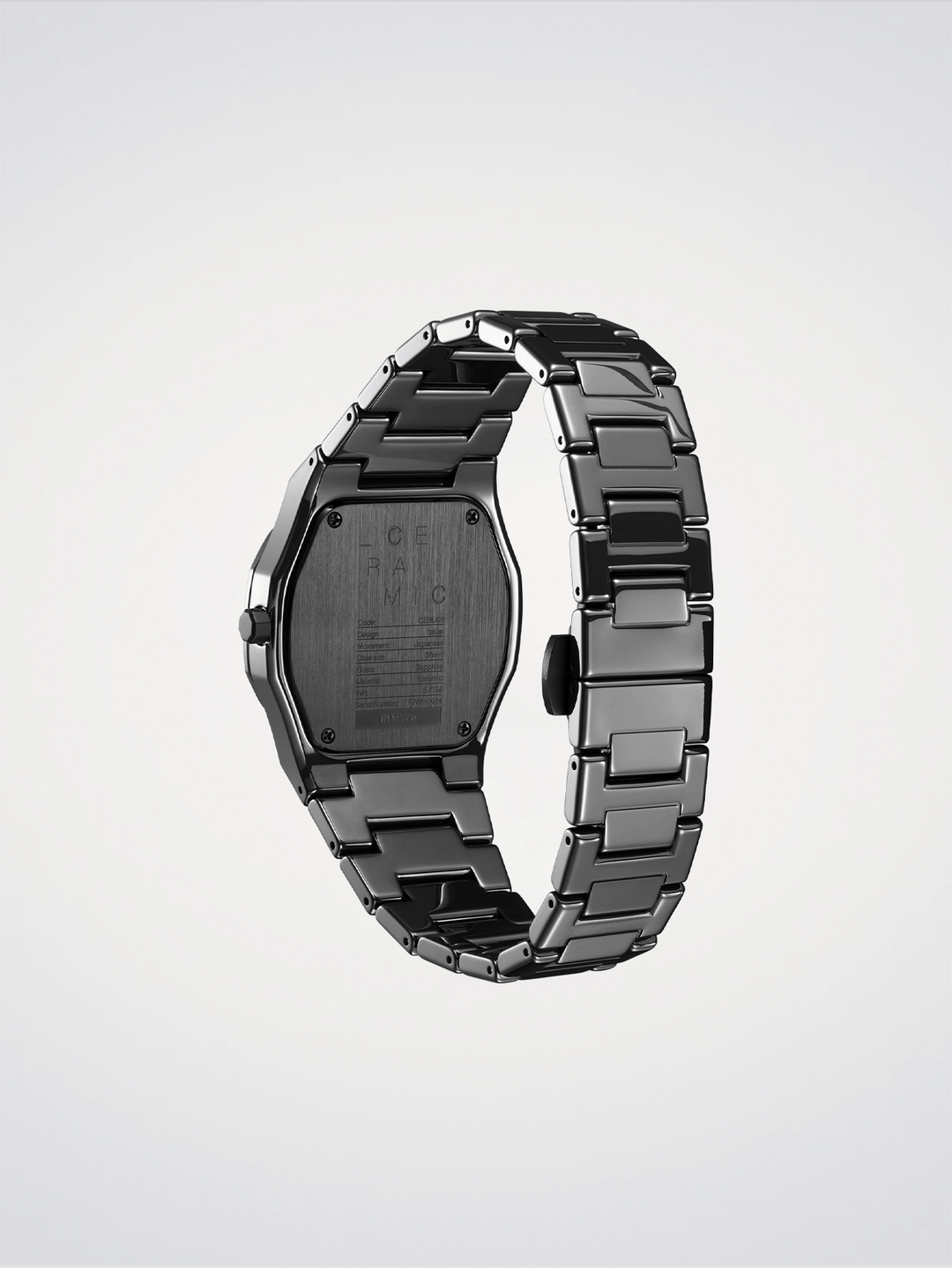 D1 Milano Pure Black Ceramica 37 mm D1-CEBU01