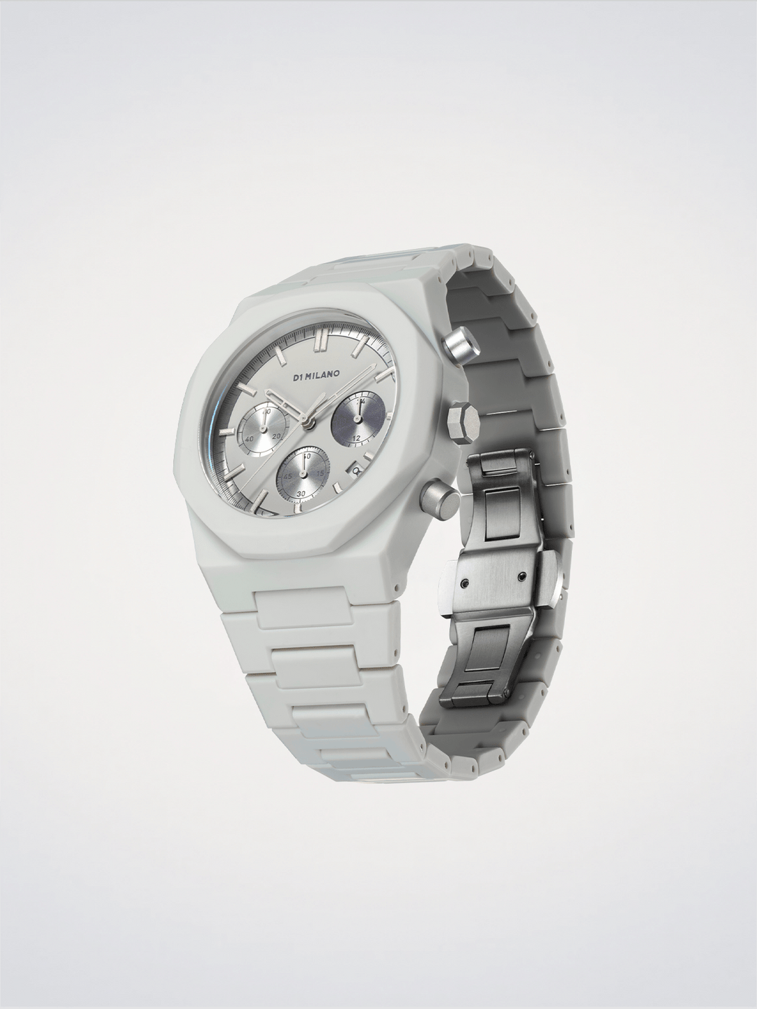 D1 Milano Fossil Grey Polychrono 40,5mm D1-PHBJ08