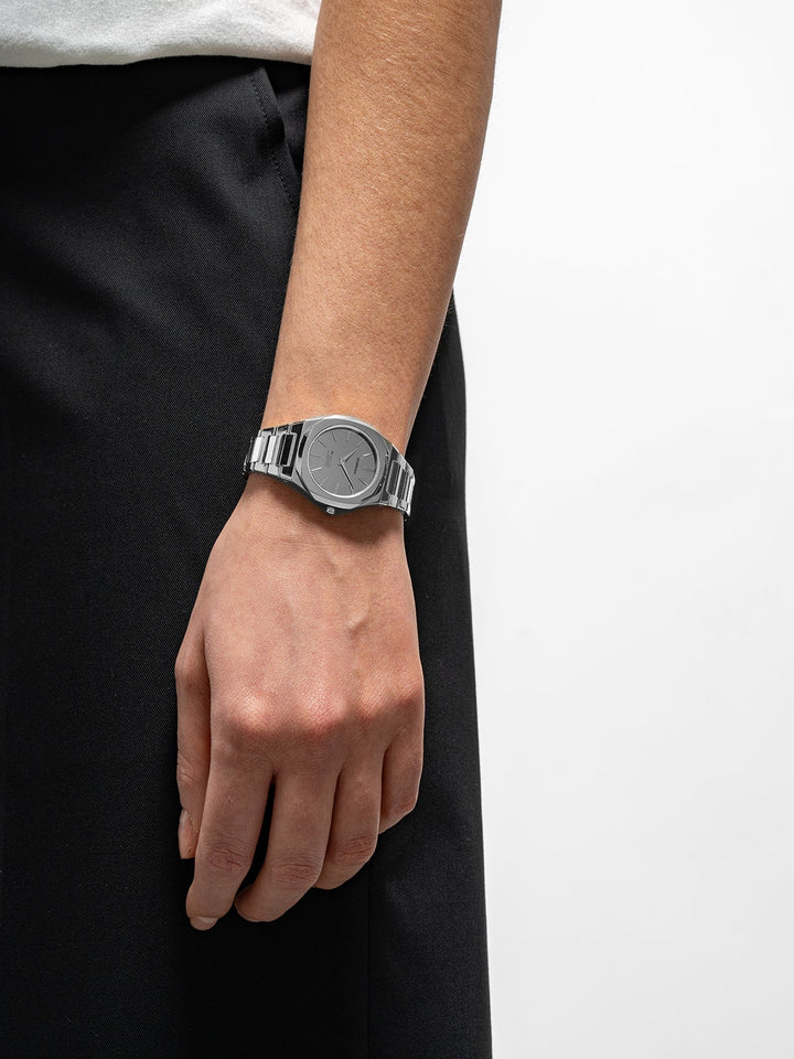 D1 Milano Silver Gleam Orologio Ultra Thin 30 mm D1-UTBL39