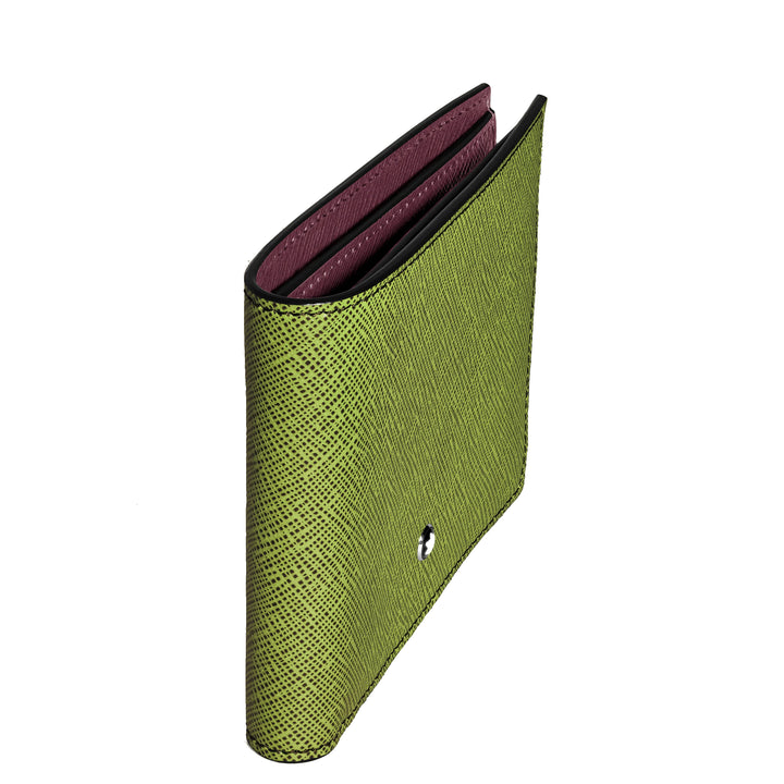Montblanc portafoglio 8 scomparti Sartorial multi lime/cassis 199356