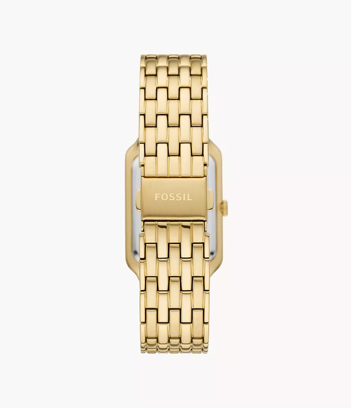 Fossil orologio Raquel 26mm madreperla quarzo acciaio finitura PVD oro giallo ES5304