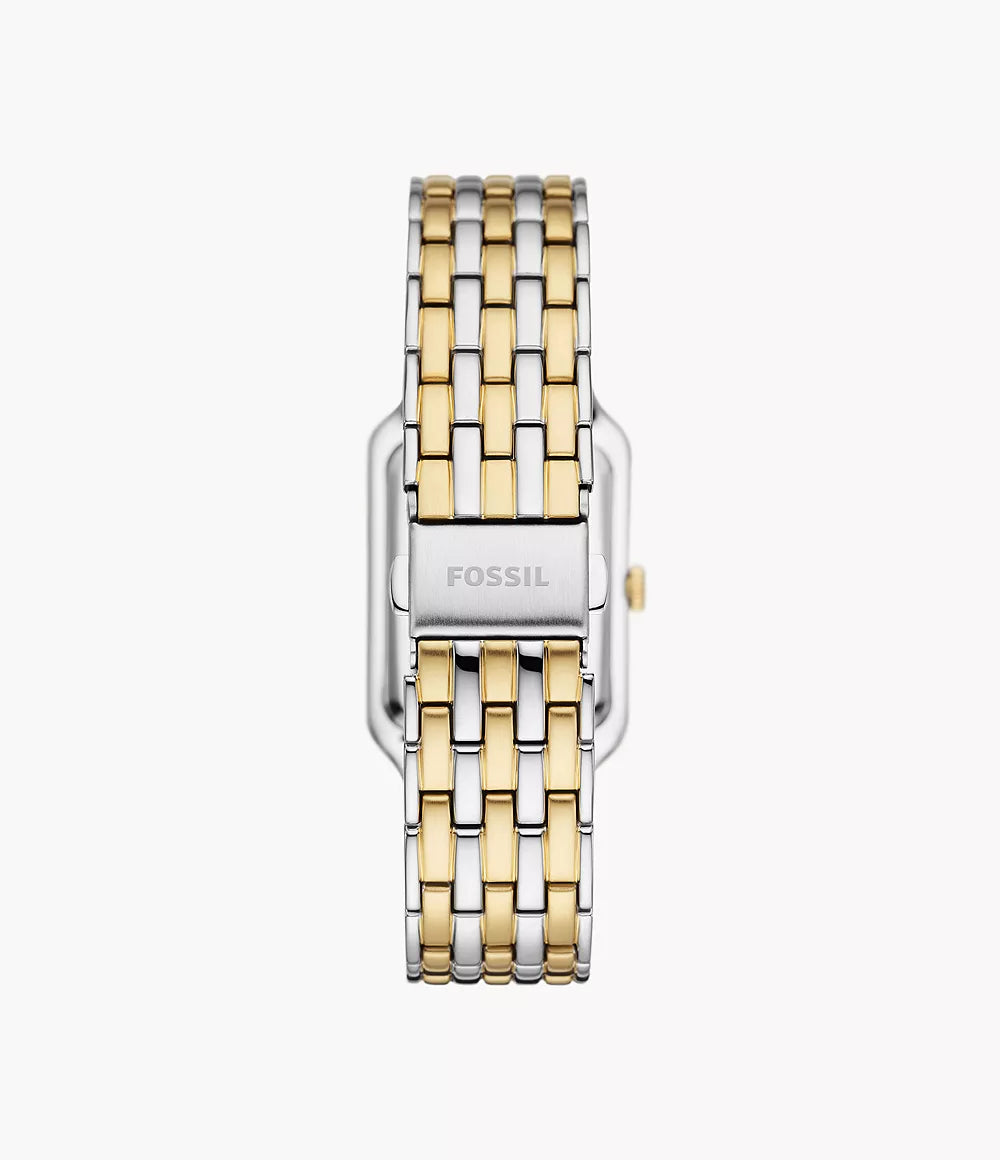 Fossil orologio Raquel 26mm madreperla quarzo acciaio finiture PVD oro giallo ES5305
