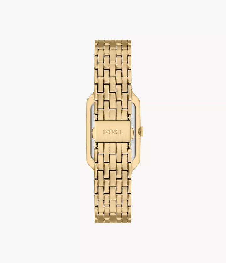 Fossil orologio Raquel 23mm verde quarzo acciaio finitura PVD oro giallo ES5452