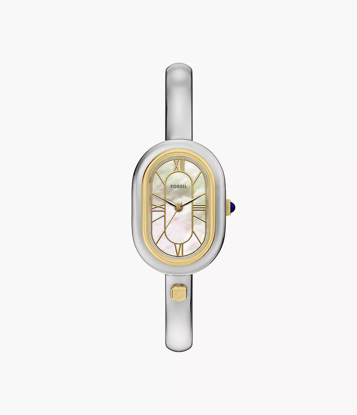 Fossil orologio Sloan 25mm madreperla quarzo acciaio finiture PVD oro giallo ES5455