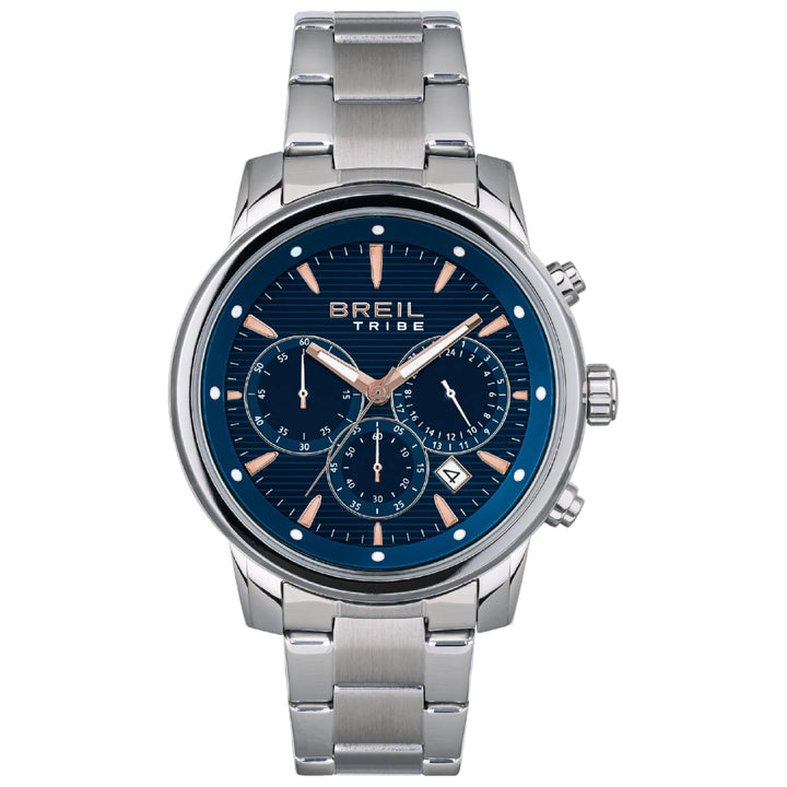 Breil orologio Caliber Chrono 43mm blu quarzo acciaio EW0645