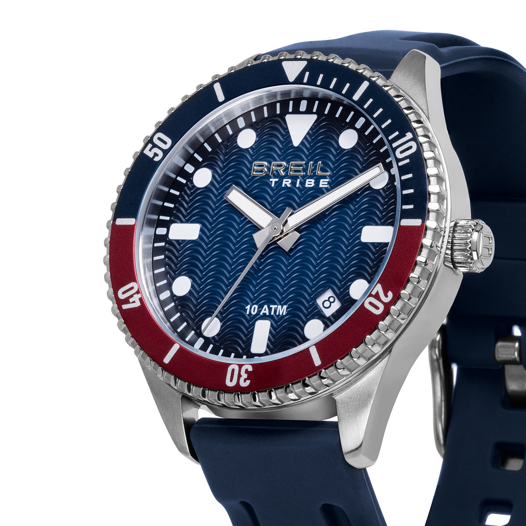 Breil orologio Overhand 39mm blu quarzo acciaio EW0762