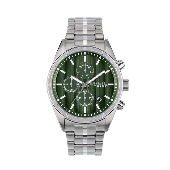 Breil orologio Captain Chrono 42mm verde quarzo acciaio EW0796