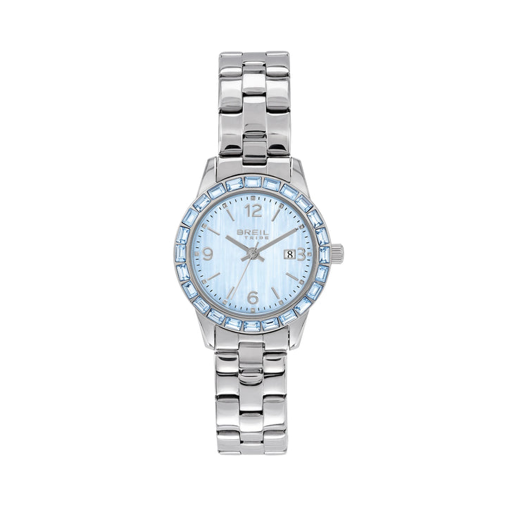 Breil orologio Glow And Go 30mm madreperla azzurro quarzo acciaio EW0823