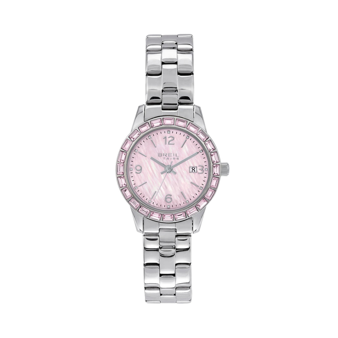 Breil orologio Glow And Go 30mm madreperla rosa quarzo acciaio EW0824