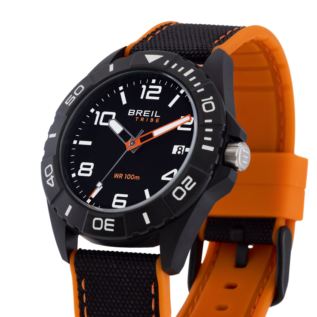 Breil orologio Black Horizon 42mm nero quarzo acciaio finitura PVD nero EW0835