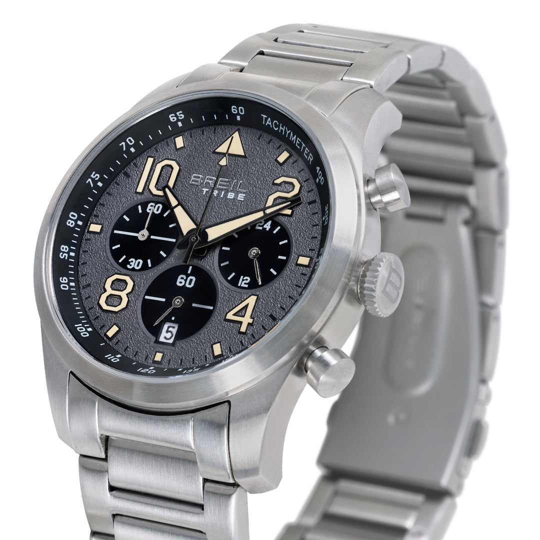 Breil orologio Recon Chrono 42mm grigio quarzo acciaio EW0839