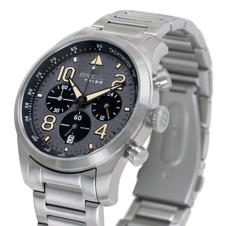 Breil orologio Recon Chrono 42mm grigio quarzo acciaio EW0839