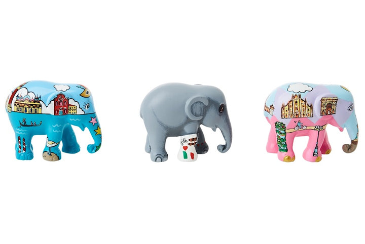 Elephant Parade multipack elefanti Bella Italia - Venice + Mosha Loves Italia + Milan