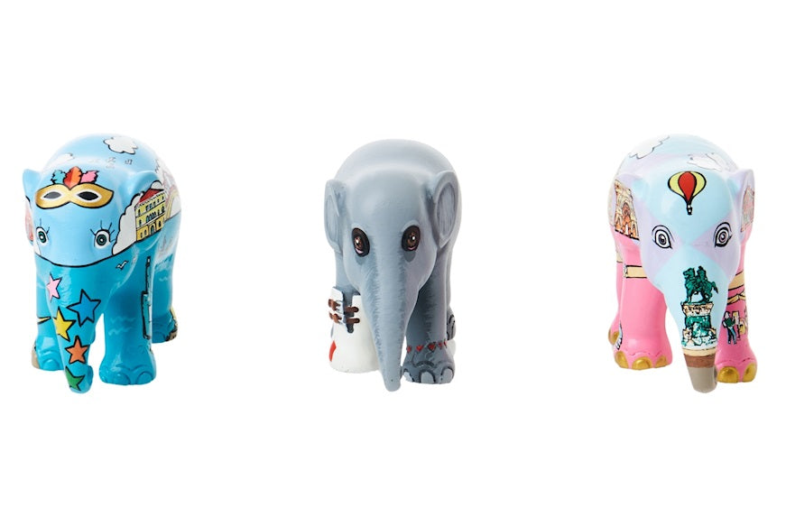 Elephant Parade multipack elefanti Bella Italia - Venice + Mosha Loves Italia + Milan