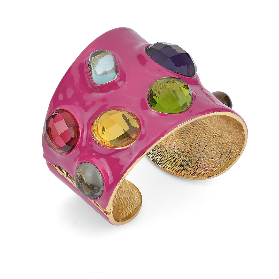 Federica Rossi bracciale manetta Ibiza bordeaux FR.BR.29