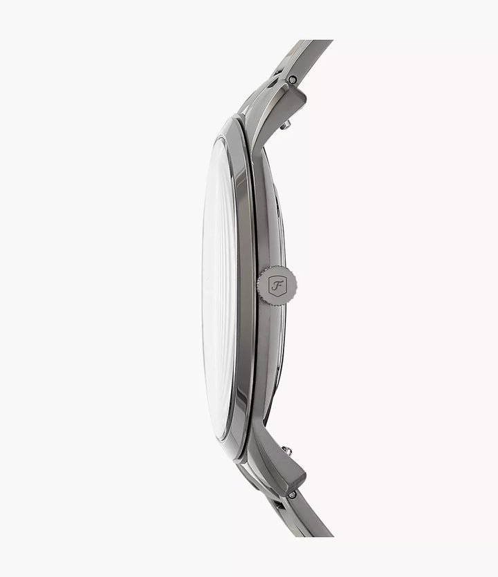 Fossil orologio Minimalist 44mm grigio quarzo acciaio finitura PVD grigio FS5459