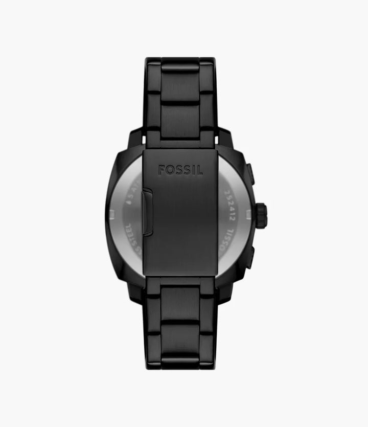 Fossil orologio Machine Chrono 44mm nero quarzo acciaio finitura PVS nero FS6097