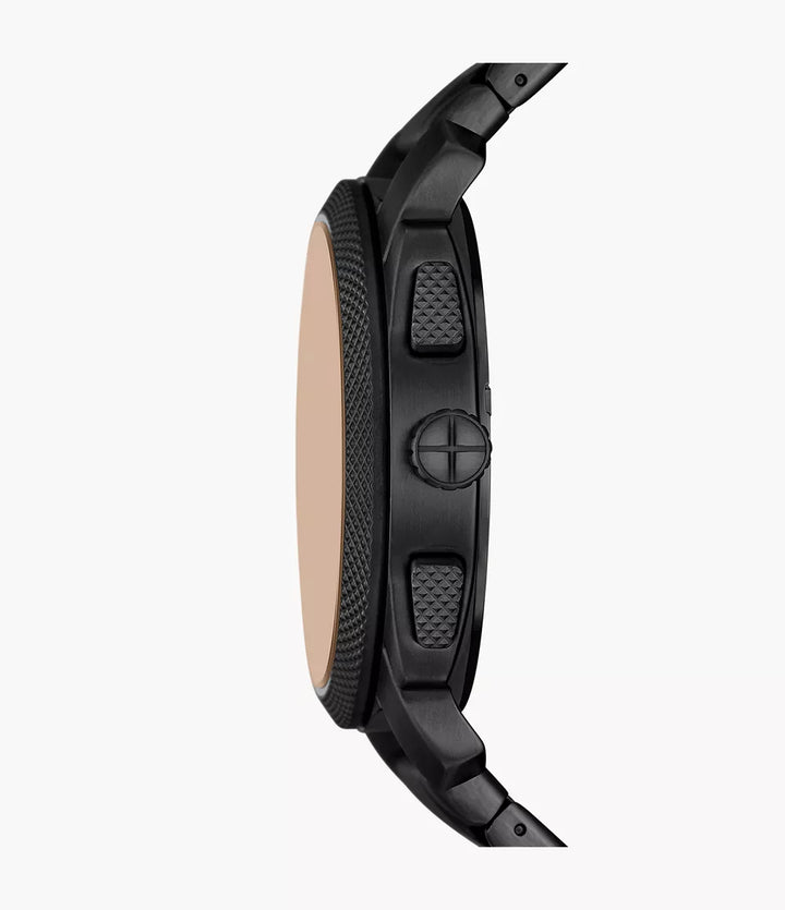 Fossil orologio Machine Chrono 44mm nero quarzo acciaio finitura PVS nero FS6097