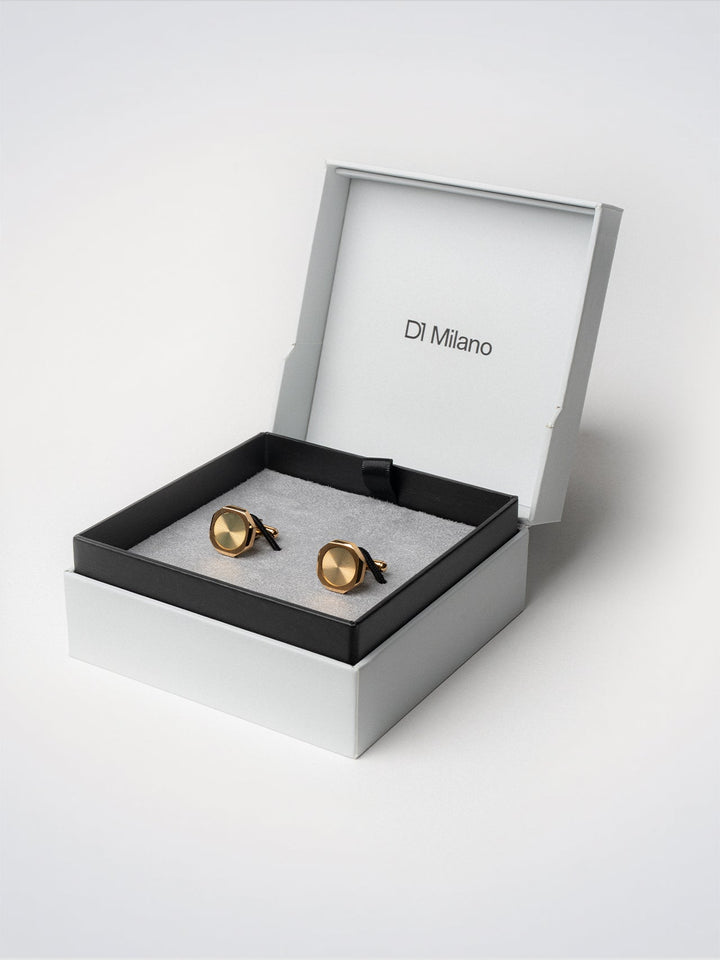 D1 Milano Gemelli ottagonali Oro D1-JWCLSU04
