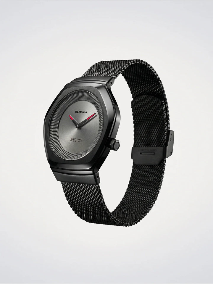 D1 Milano orologio Edizione Limitata Giugiaro Design 40mm grigio quarzo acciaio D1-IDBJ01