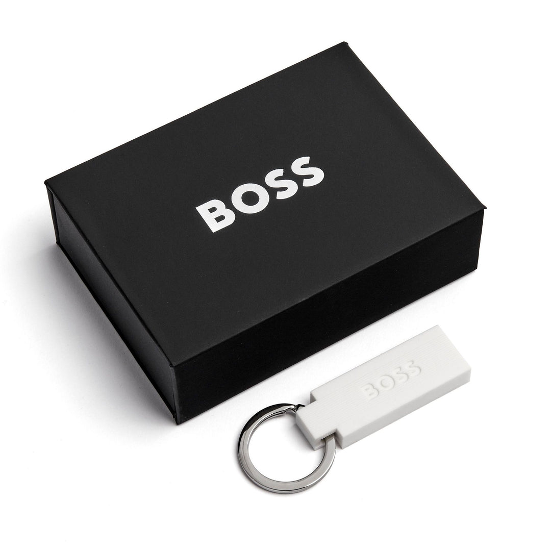 Hugo Boss Portachiavi Edge Iconic Bianco HAK421W