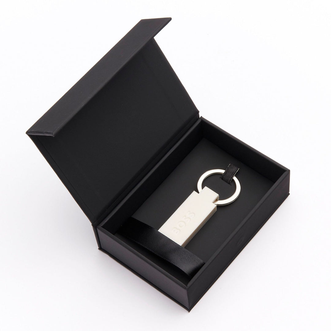 Hugo Boss Portachiavi Edge Iconic Bianco HAK421W
